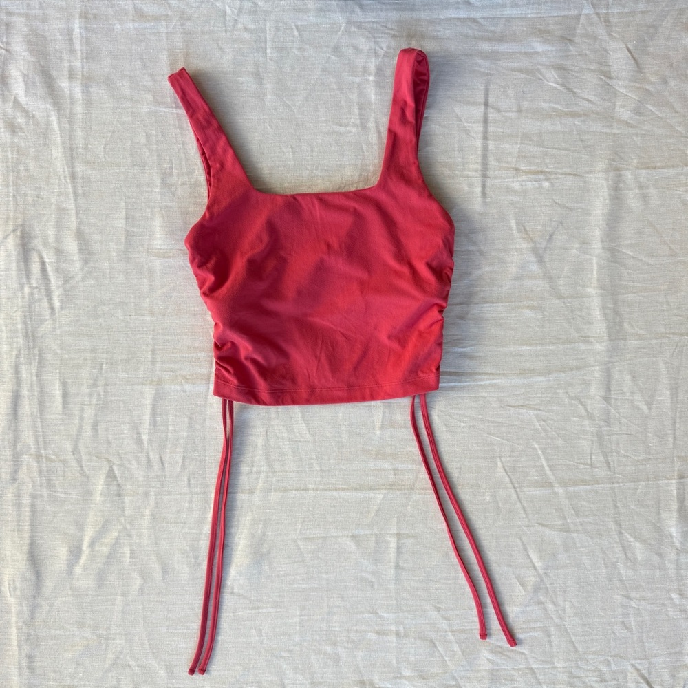 Women's coral bra tank adjustable length
